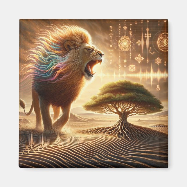 Singing Lion Magnet (Front)