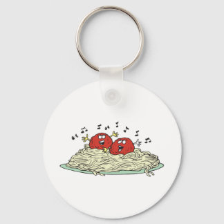 singing meatballs on spaghetti key ring