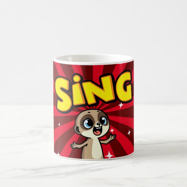 Singing Meerkat Coffee Mug (Center)