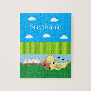 Singing Mother Duck Near Water Jigsaw Puzzle
