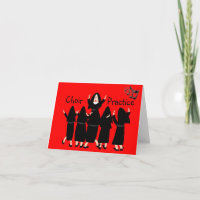 Singing Nuns "Choir Practice" Note Cards-Adorable
