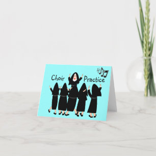 Singing Nuns "Choir Practice" Note Cards-Adorable Card