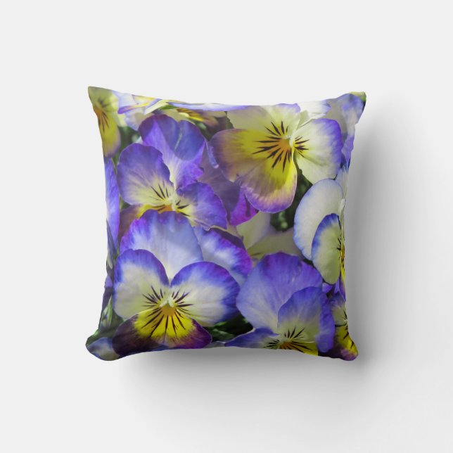 Singing Pansies Pillow (Front)