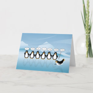 Singing Penguin Christmas & New Year Card