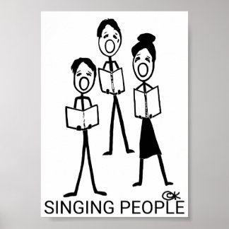 Singing People Poster