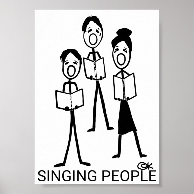 Singing People Poster (Front)