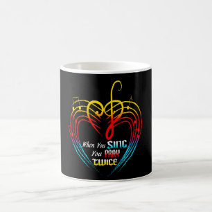 Singing Pray Twice Coffee Mug