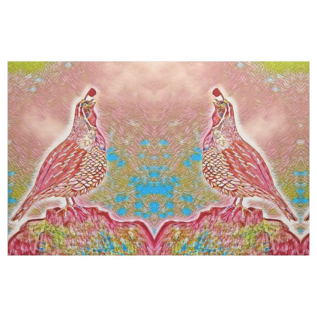 Singing Quail Fabric (Fat Quarter)