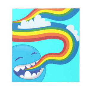 Singing rainbows notepad