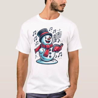 Singing Snowman Christmas T-Shirt
