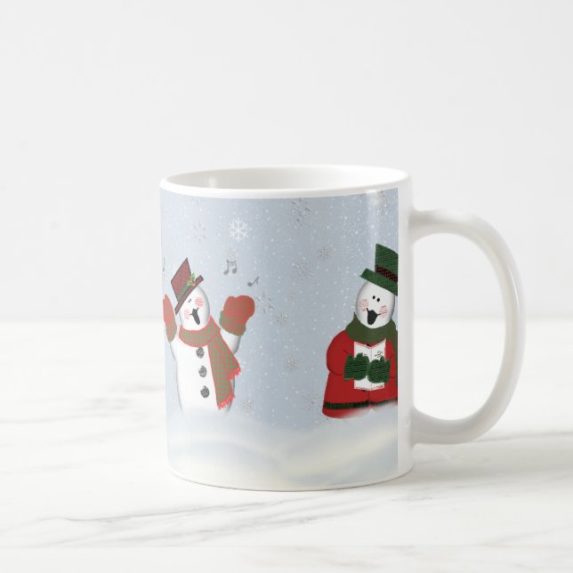 Singing Snowmen Classic 11 oz Coffee Mug (Right)