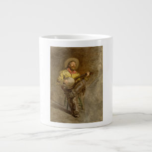 Singing Spanish Cowboy w Banjo Playing Trail Song Large Coffee Mug
