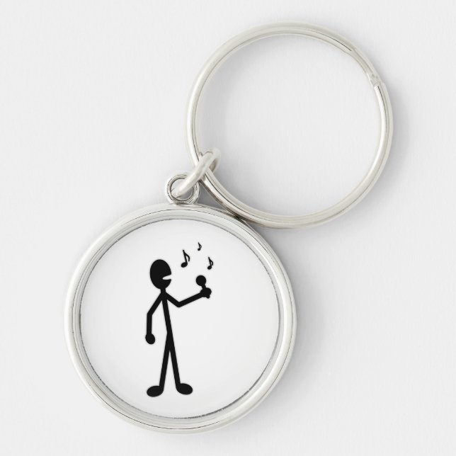 Singing Stick Figure Key Ring (Front)