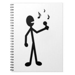 Singing Stick Figure Notebook