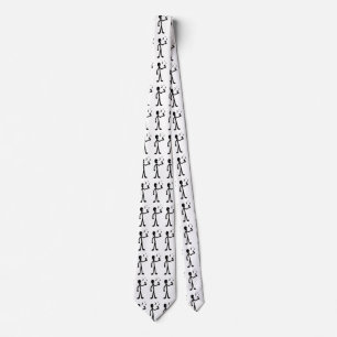 Singing Stick Figure Tie