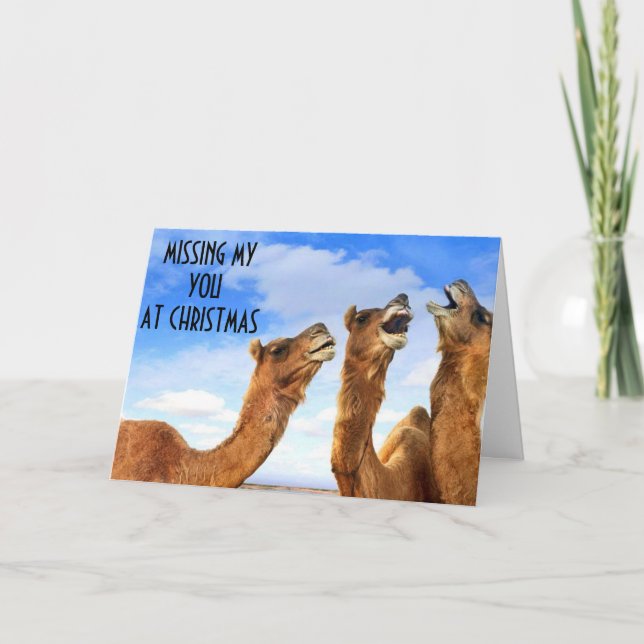 SINGING THE BLUES-MISSING YOU AT CHRISTMAS HOLIDAY CARD (Front)