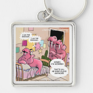 Singing Walrus Worried Parents Funny Key Ring