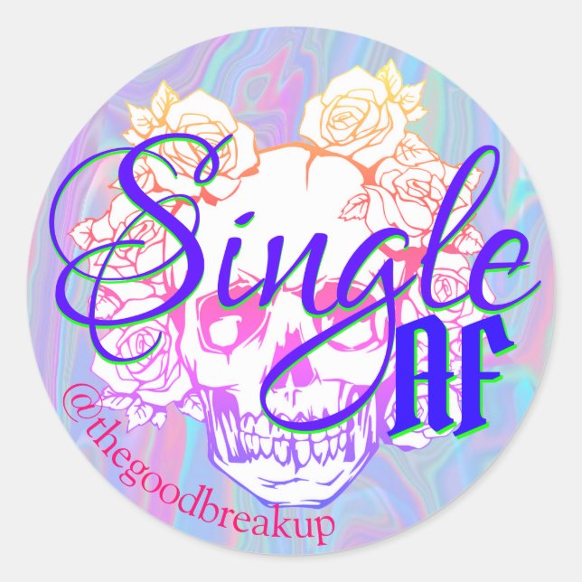 Single AF Classic Round Sticker (Front)