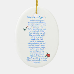 Single Again Ceramic Tree Decoration