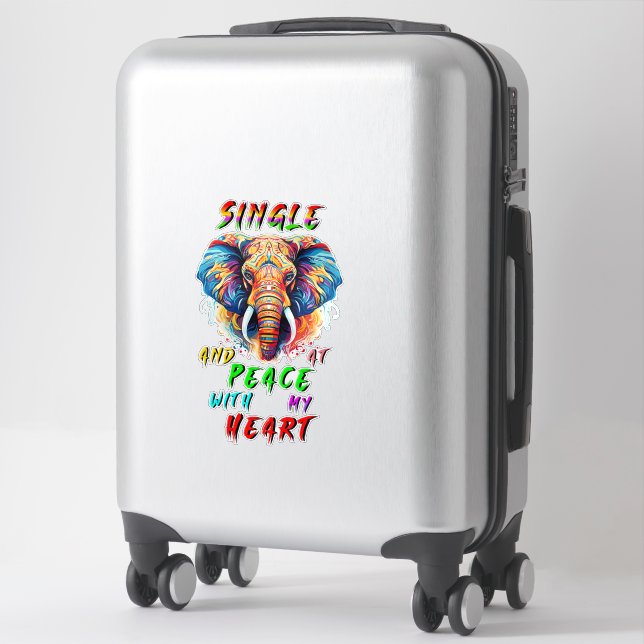 Single And At Peace With My Heart (Suitcase)