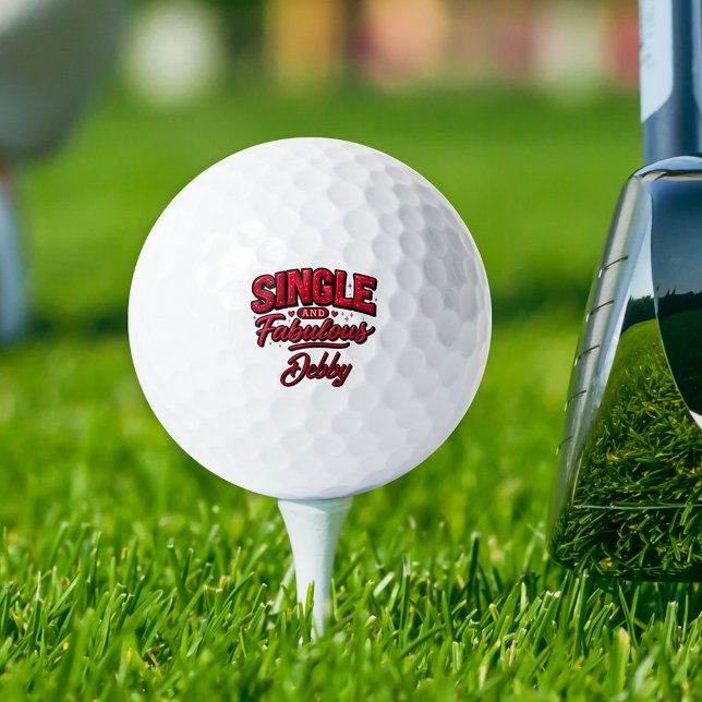 Single and Fabulous Anti Valentines Day Golf Balls (Creator Uploaded)