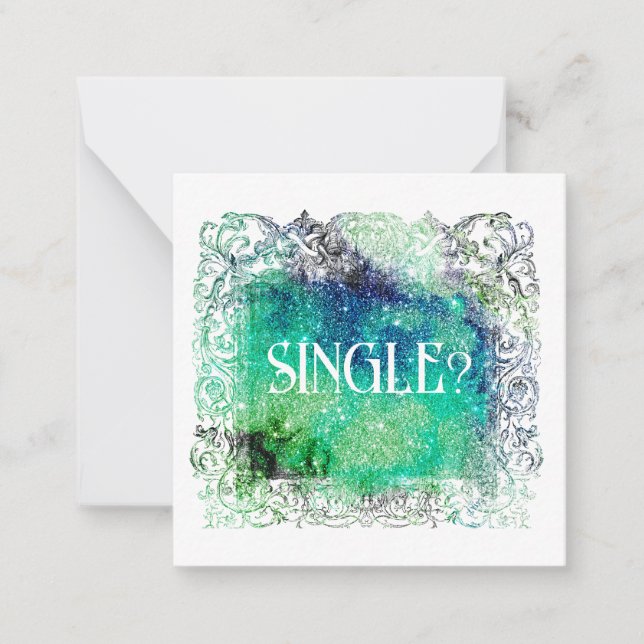 *~*  SINGLE? AP63  Relationship Flat Note Card (Front)