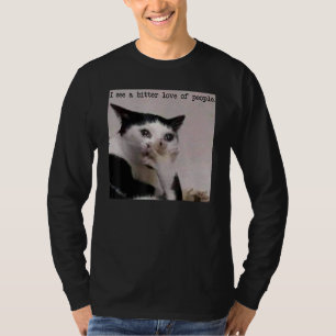Single Awareness Day Funny Cat Saying Anti Valenti T-Shirt