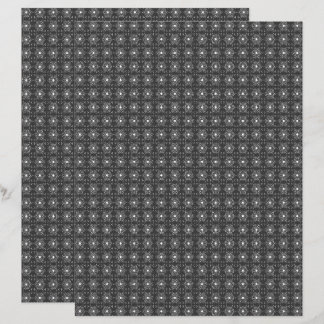 Single B&W Med. TIle 2-Sided Scrapbook Paper Page
