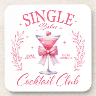 Single Babe Cocktail Club Coaster Set