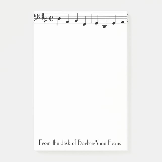 Single Bar Post-it Notes (Front)