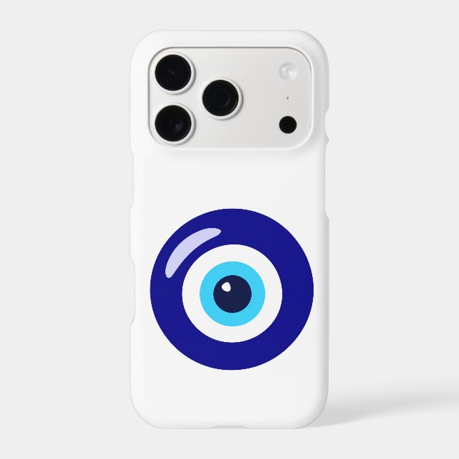 Single Big Nazar Evil Eye iPhone Case (Back)