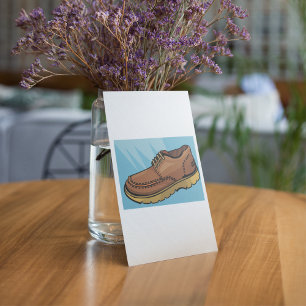 Single Brown Shoe With Laces Invitation