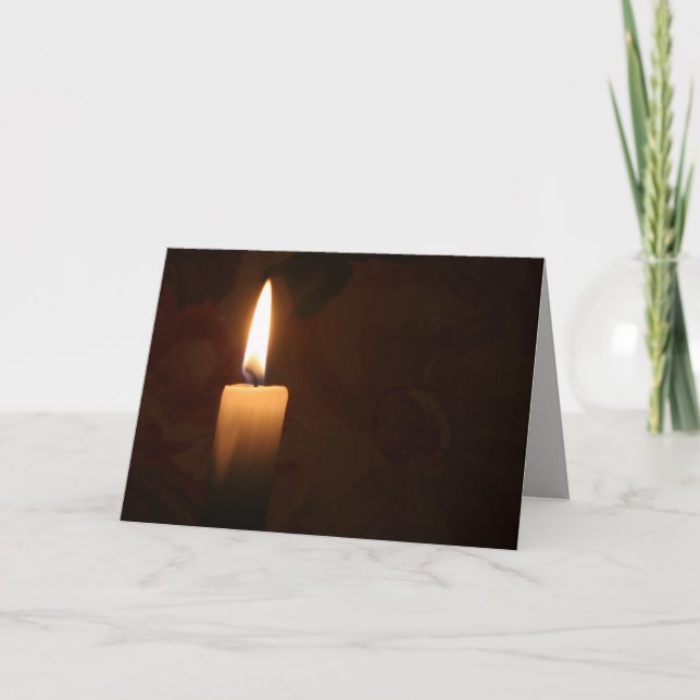 Single Candle Card (Front)
