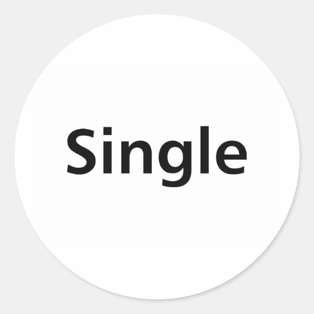 Single Classic Round Sticker (Front)