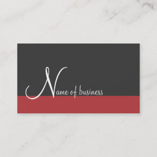 Single colour stripe bottom business card