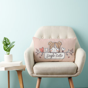 Single Cutie Anime Kawaii Lumbar Cushion