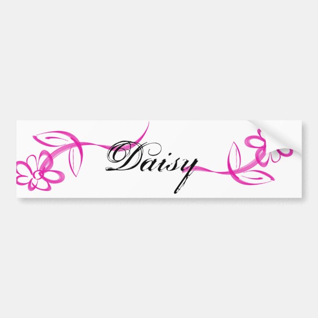 Single Daisy logo Bumper Sticker (Front)
