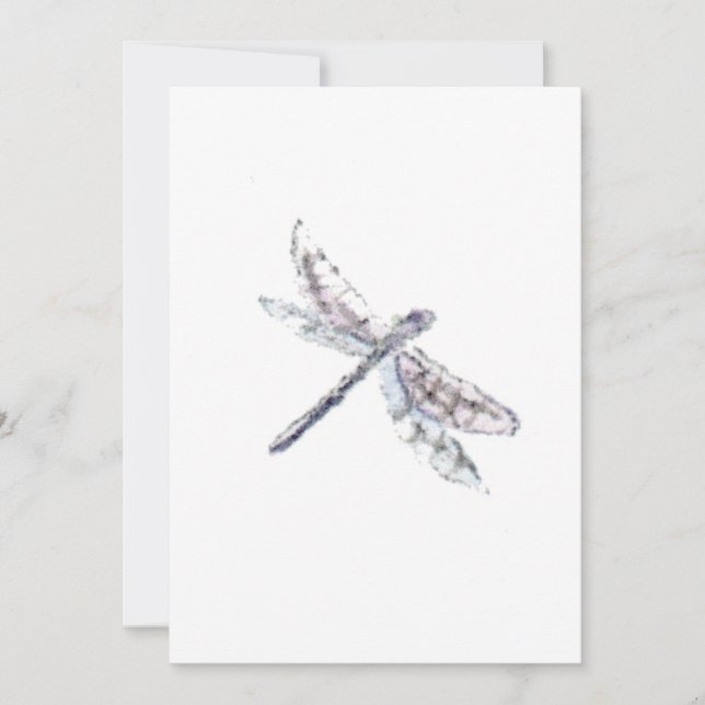 single dragonfly thank you card (Front)