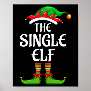 Single Elf Matching Family Group Christmas Party  Poster