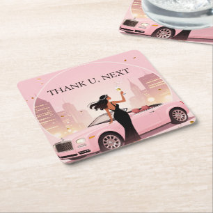Single Era Party Coaster Thank U, Next Coaster