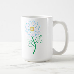 Single flower coffee mug