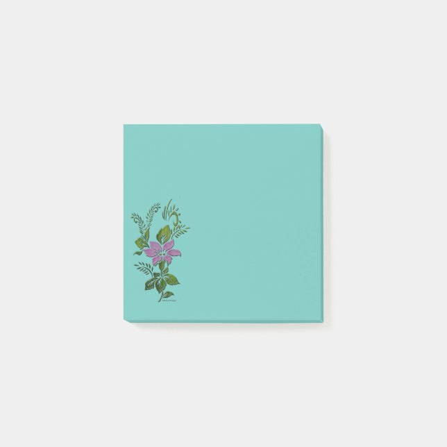 Single Flower Post-it Notes (Front)