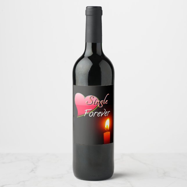 Single Forever Wine Label (Front)