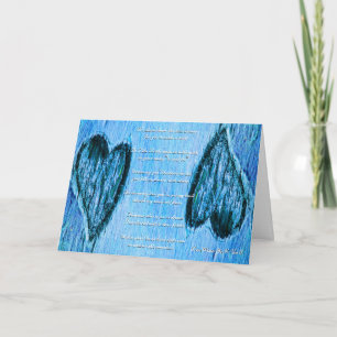Single Heart Will You Be My Bridesmaid Light Blue Invitation
