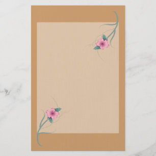 Single Hibiscus Stationary Stationery