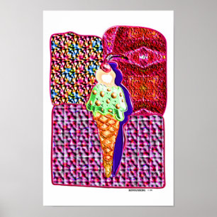 single ice cream cone 1 poster