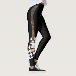 SINGLE ICONIC CHECKERED ELECTRIC GUITAR LEGGINGS