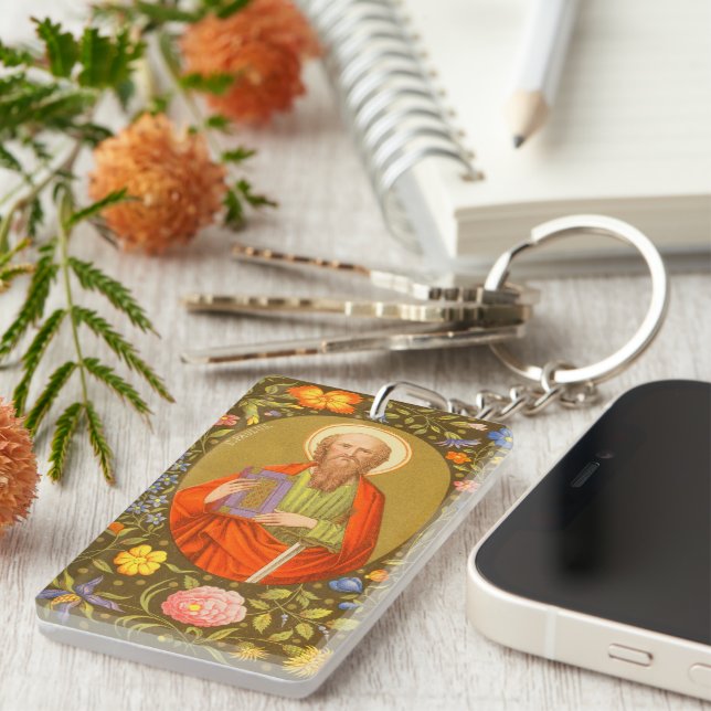 Single Image St. Paul the Apostle (PM 06) Key Ring (Front Right)