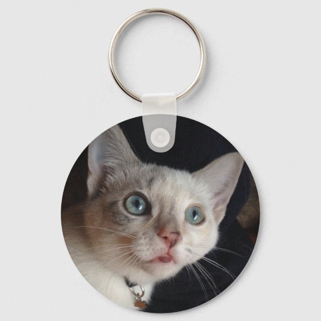 Single Instagram Photo Key Ring (Front)