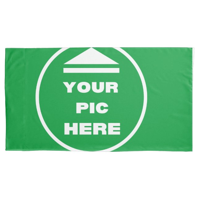 Single King Size Pillowcase - Add Your Image  (Front)